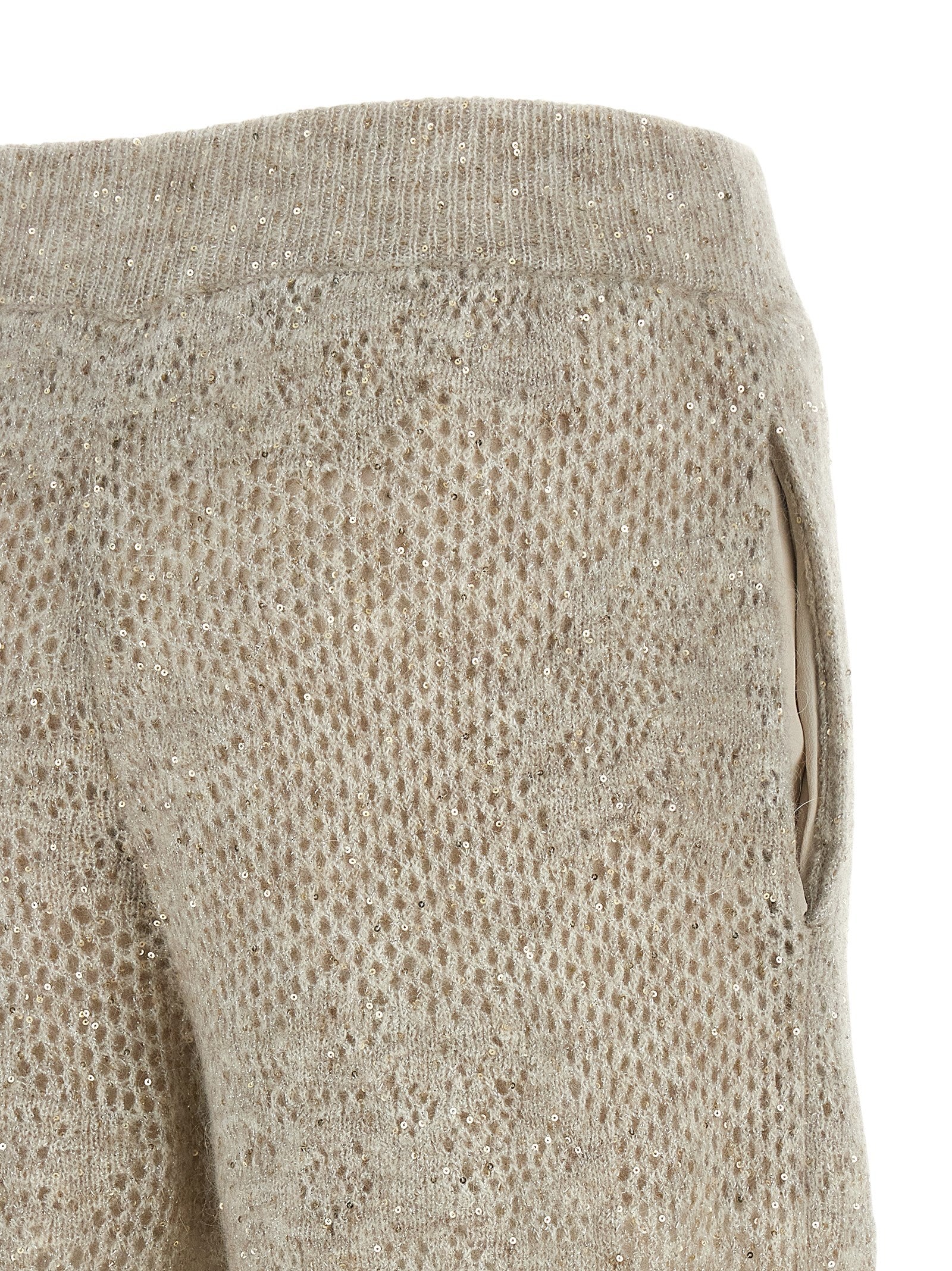 Beige Nylon-Hose