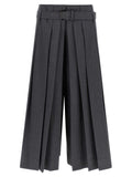 Graue Bermuda-Shorts aus reiner Schurwolle