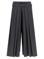 Graue Bermuda-Shorts aus reiner Schurwolle