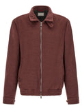 Bordeaux Virgin Wool Bomber