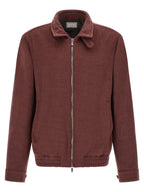Bordeaux Virgin Wool Bomber