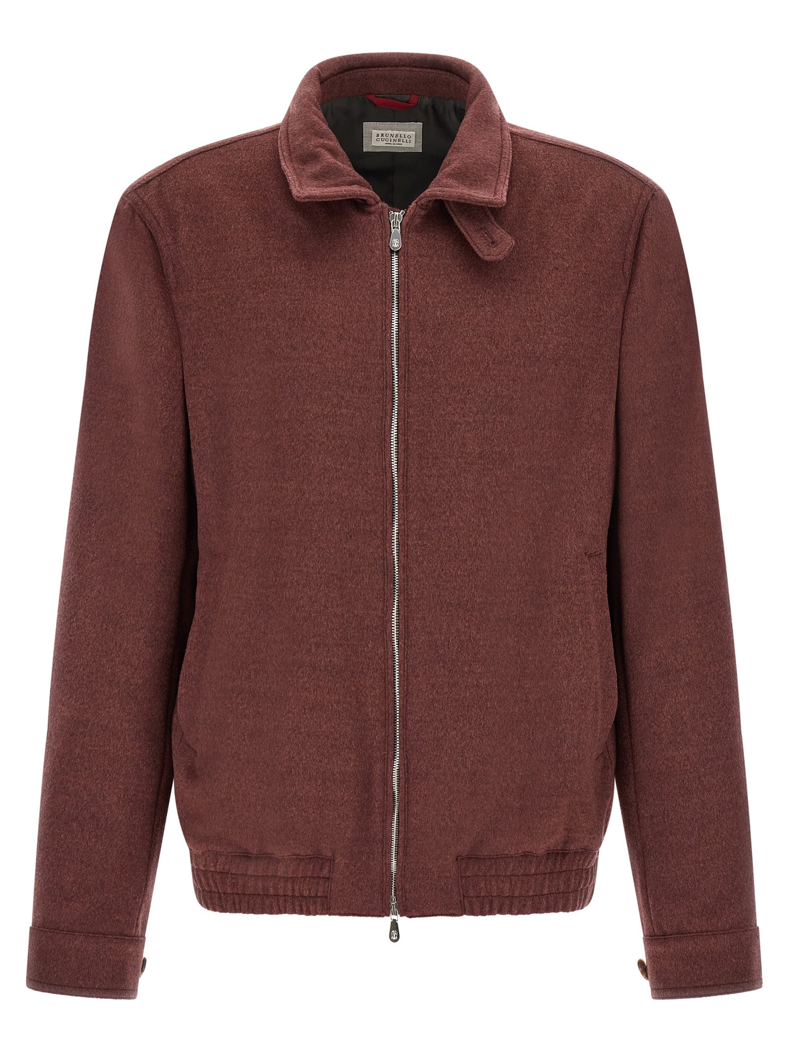 Bordeaux Virgin Wool Bomber