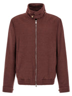 Bordeaux Virgin Wool Bomber