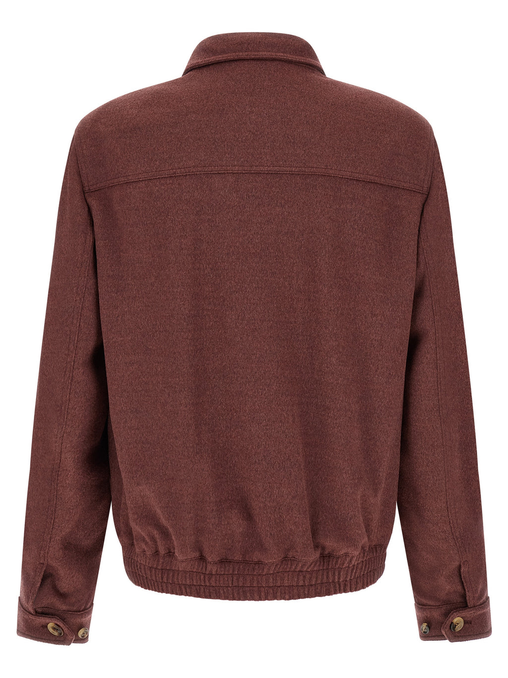 Bordeaux Virgin Wool Bomber