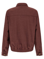 Bordeaux Virgin Wool Bomber