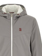 Graue Jacke aus Polyamid