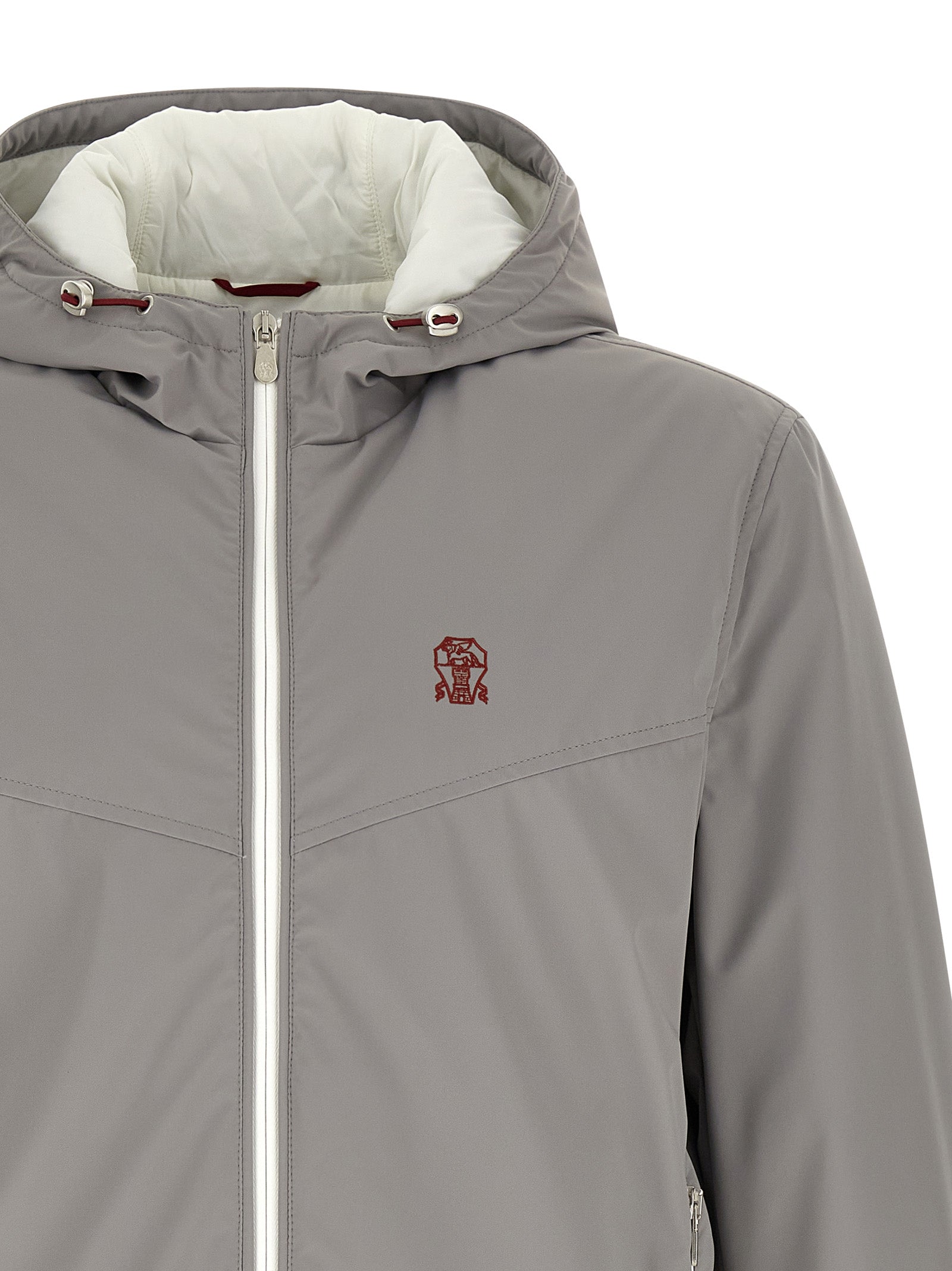 Graue Jacke aus Polyamid