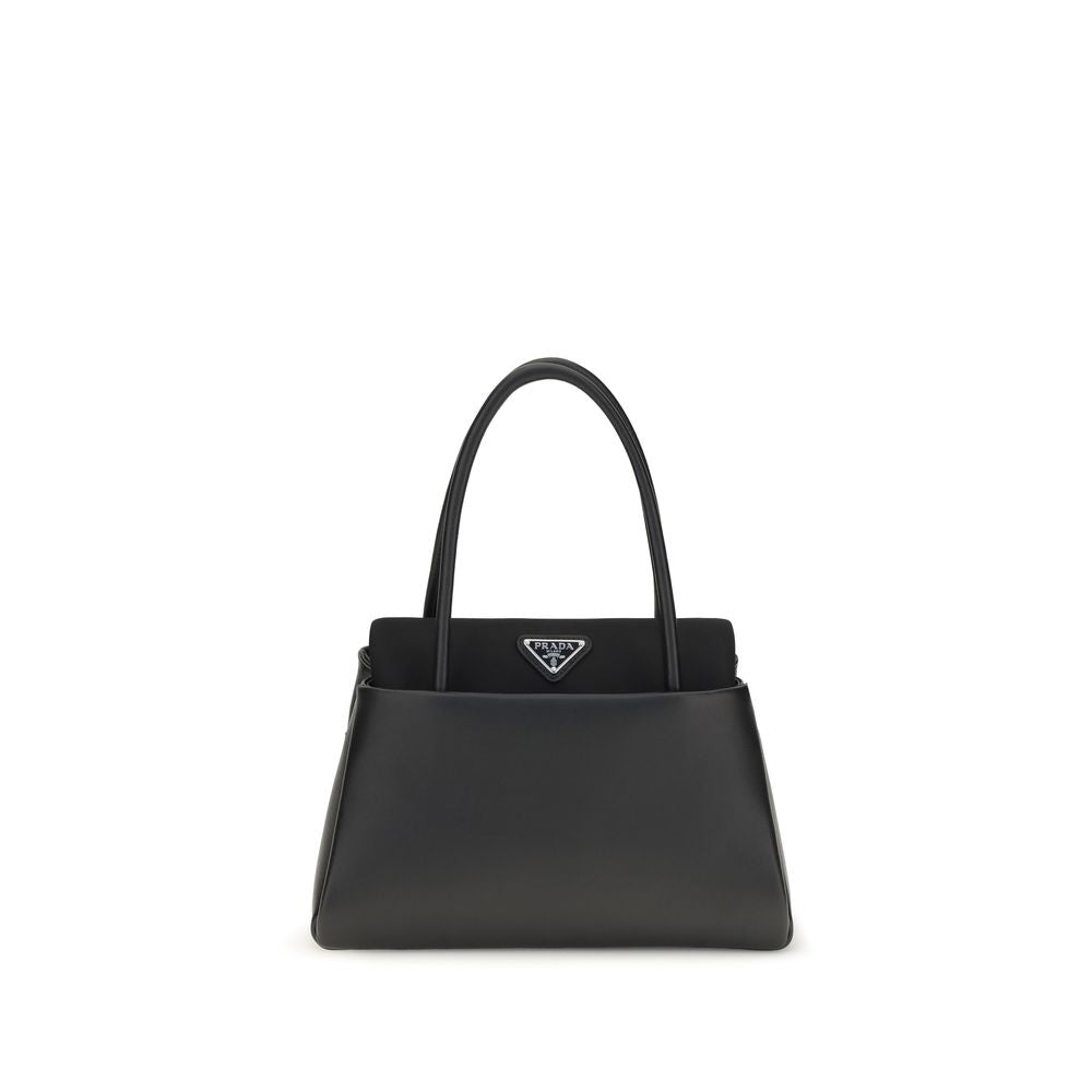 Schwarze Kalbsleder Bos Taurus Handtasche
