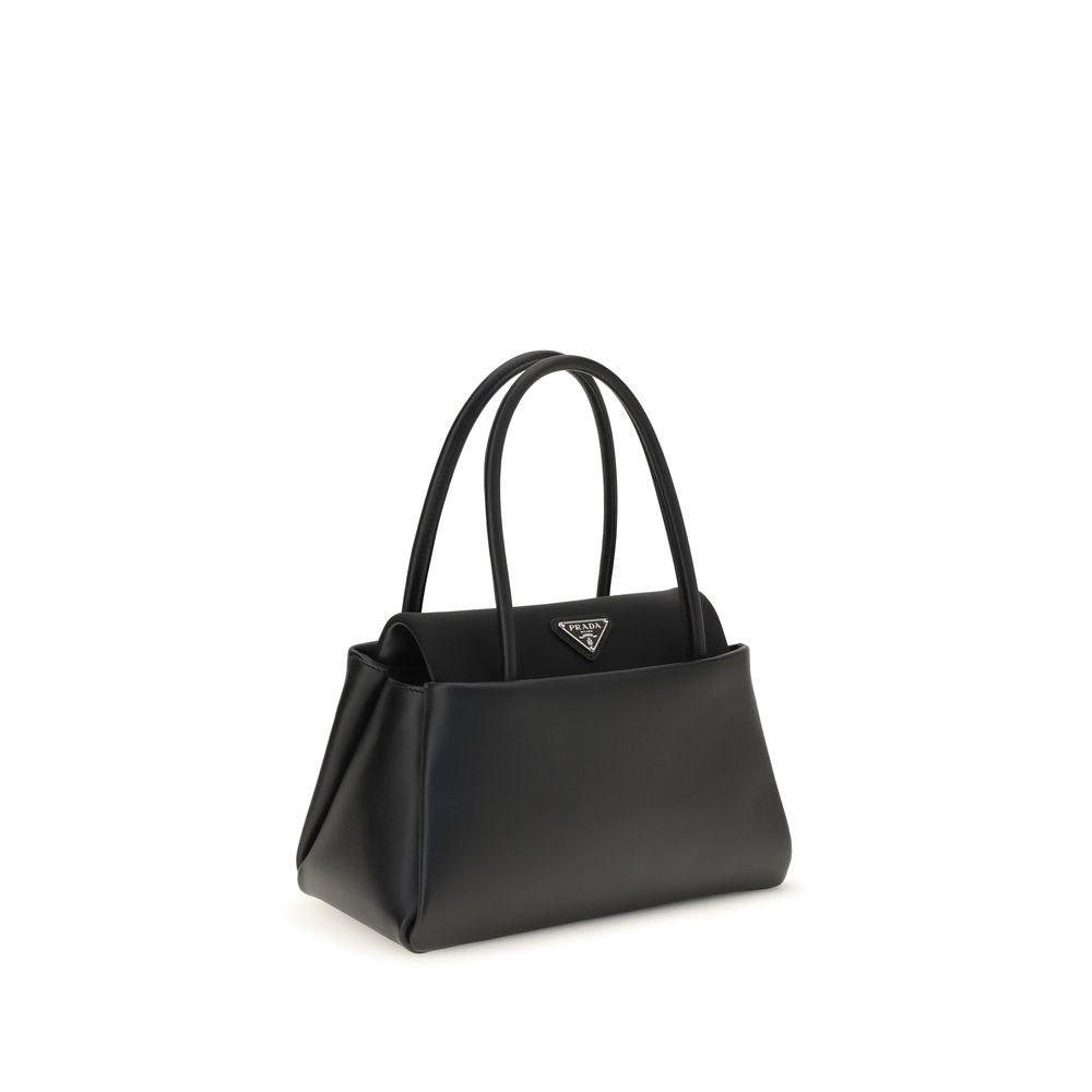 Schwarze Kalbsleder Bos Taurus Handtasche