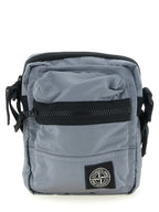 Graue Crossbody-Tasche aus Polyamid