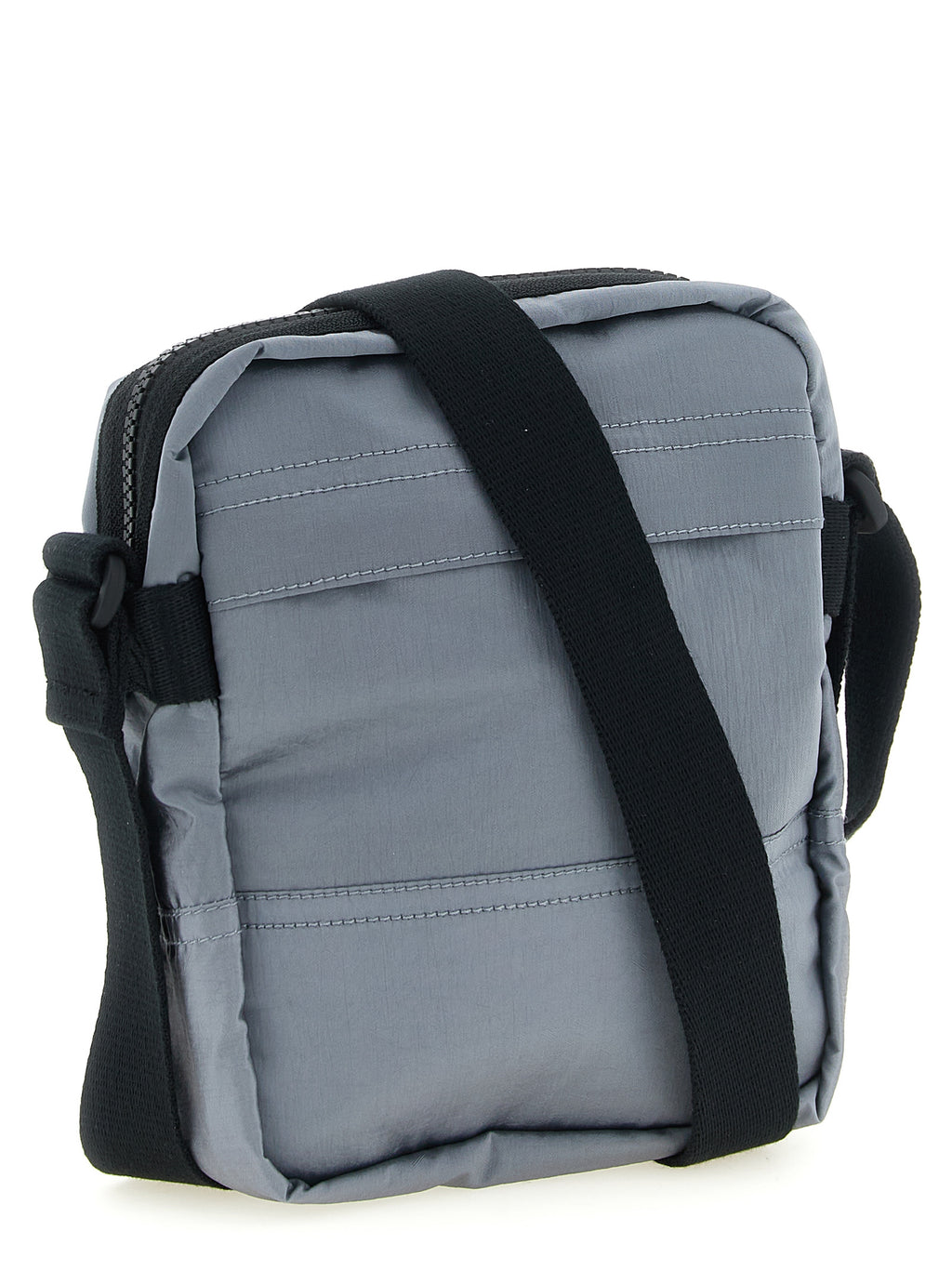 Graue Crossbody-Tasche aus Polyamid