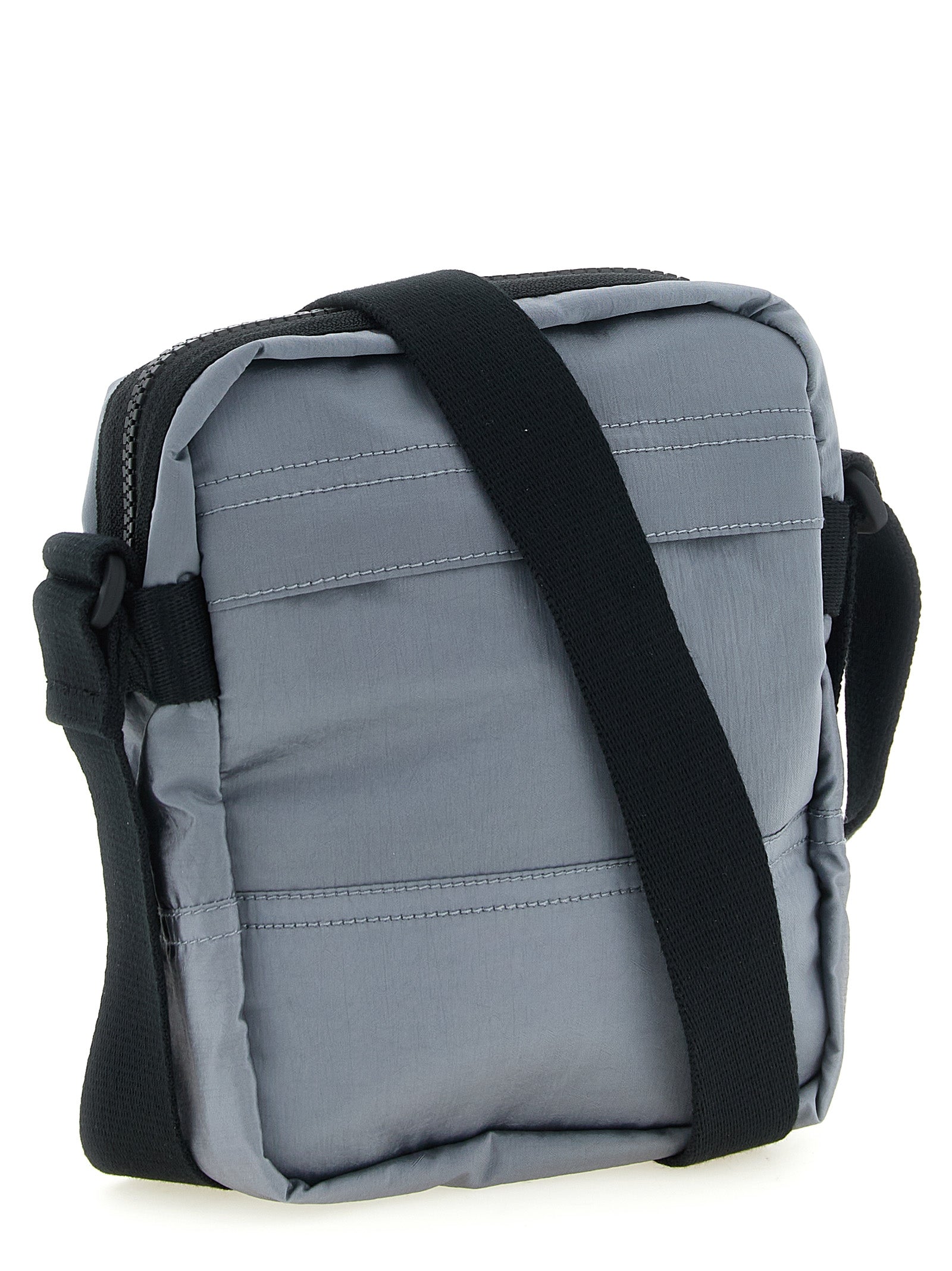 Graue Crossbody-Tasche aus Polyamid