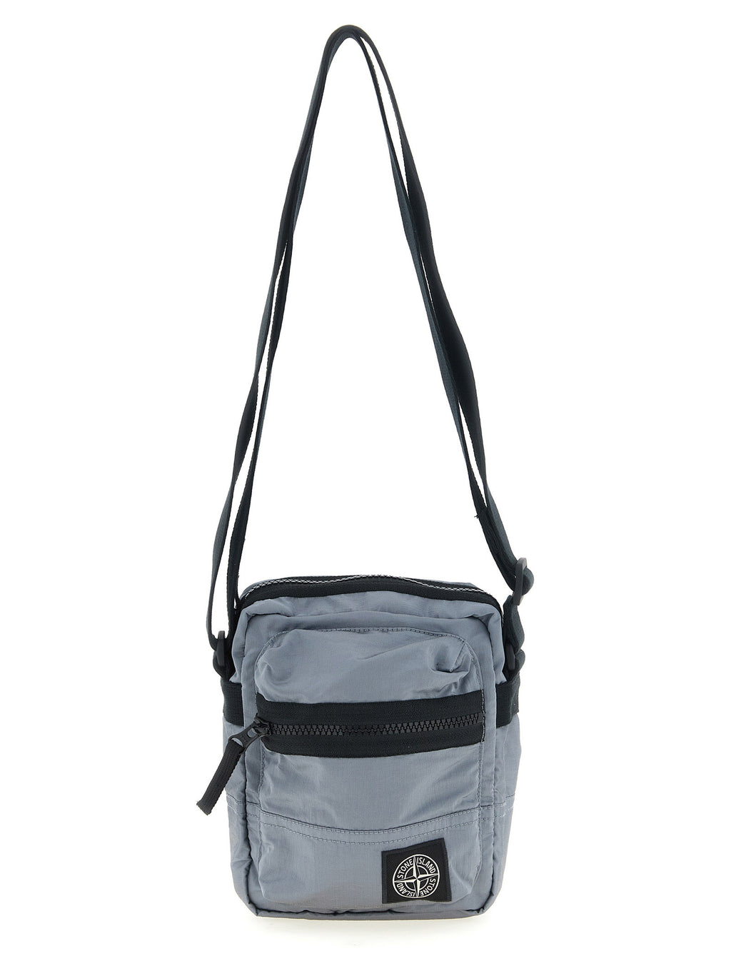 Graue Crossbody-Tasche aus Polyamid