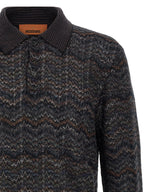 Mehrfarbige Kaschmir-Strickjacke