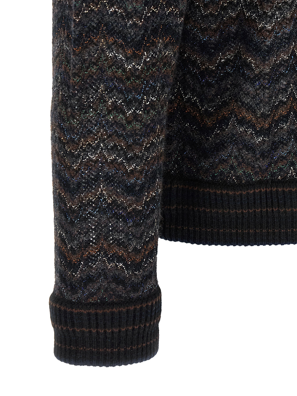 Mehrfarbige Kaschmir-Strickjacke