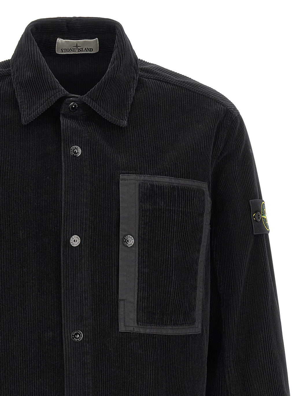 Schwarze Baumwollbluse