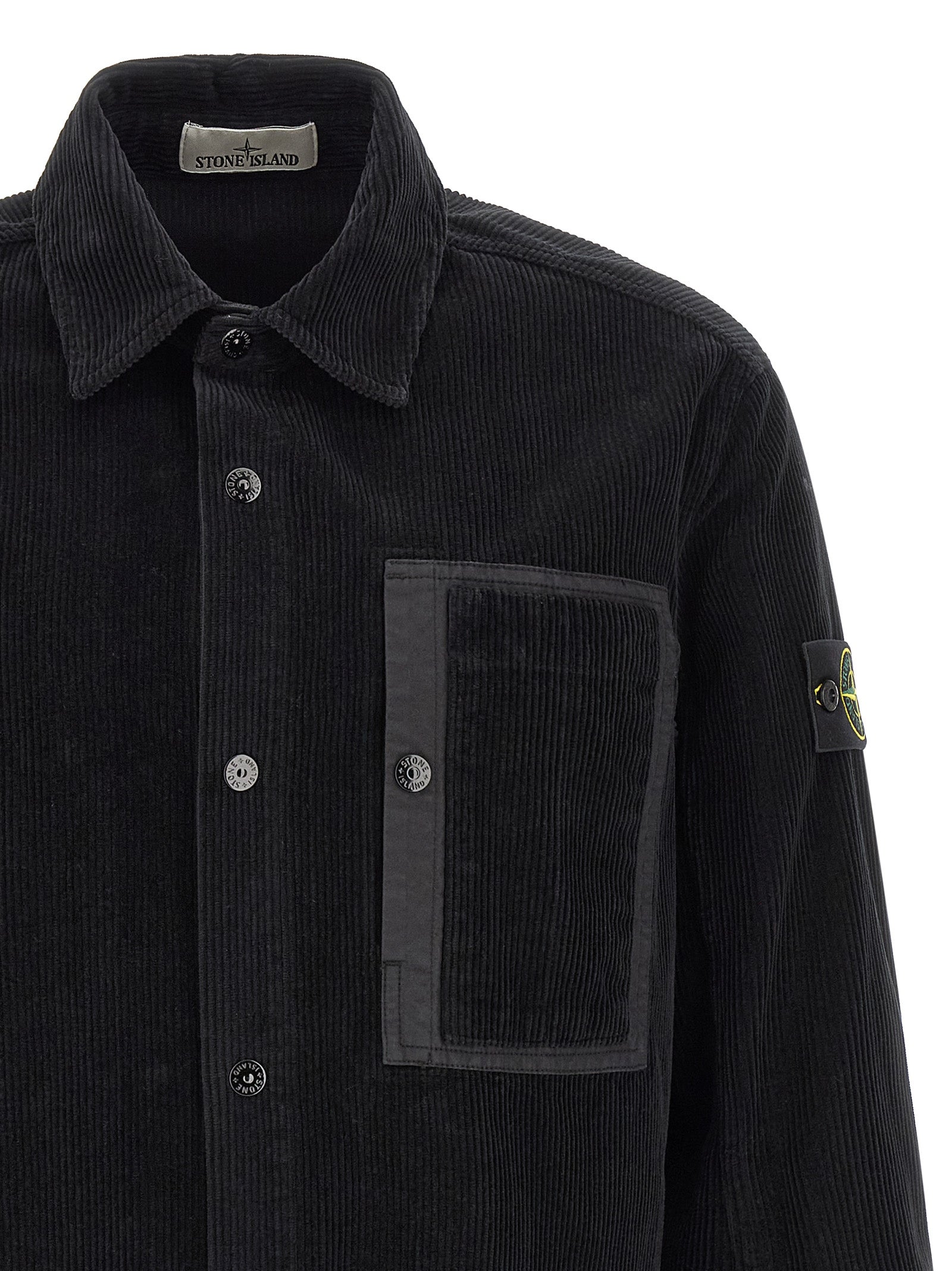 Schwarze Baumwollbluse
