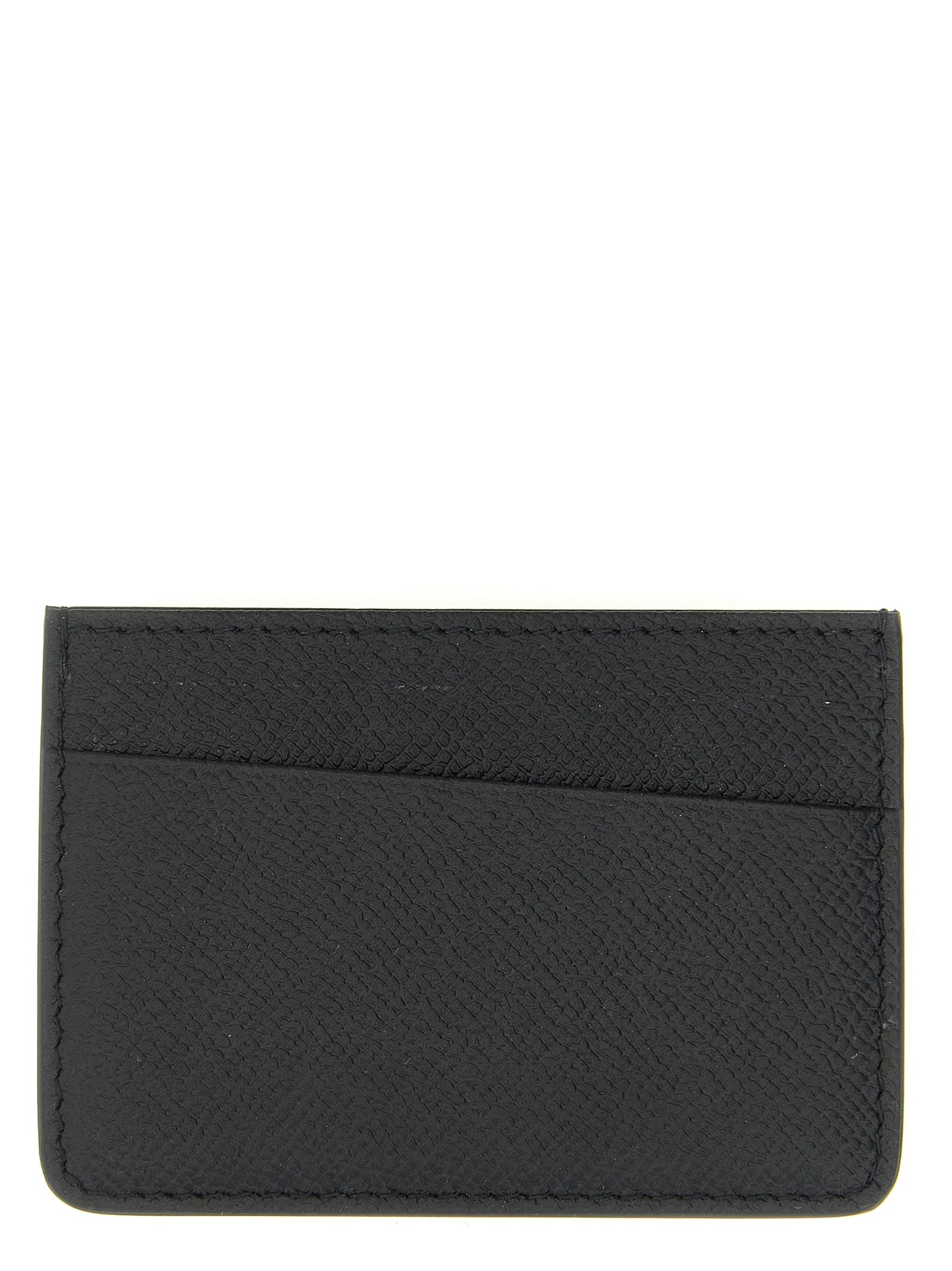 Schwarzes Kartenetui aus Leder 338590BM