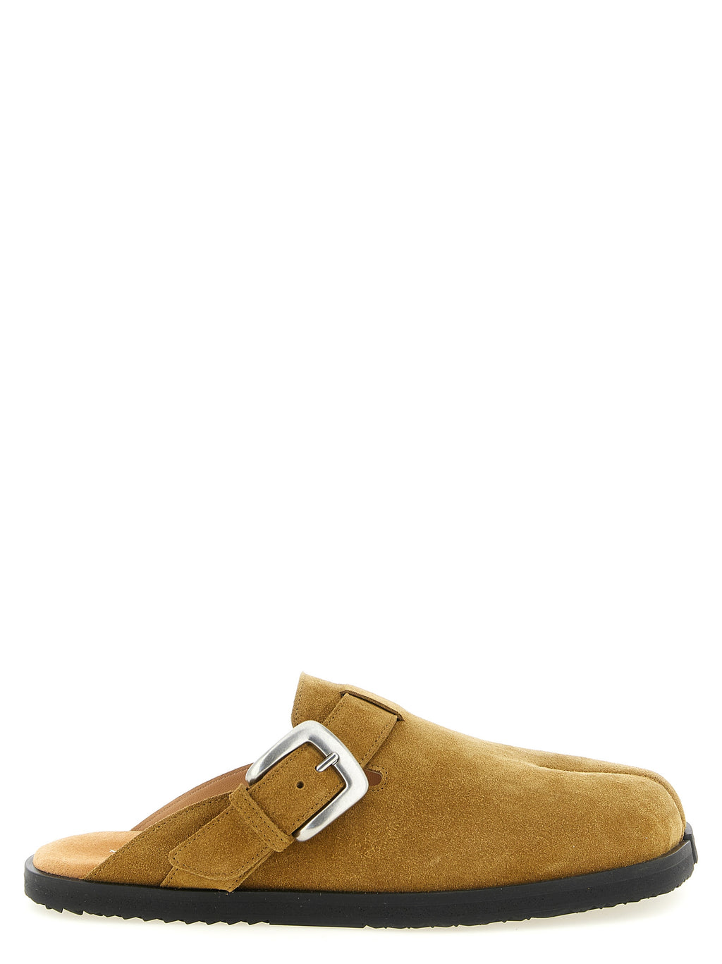 Braune Mules aus Kalbsleder