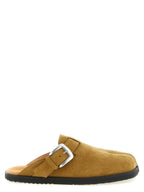 Braune Mules aus Kalbsleder