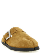 Braune Mules aus Kalbsleder