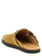 Braune Mules aus Kalbsleder