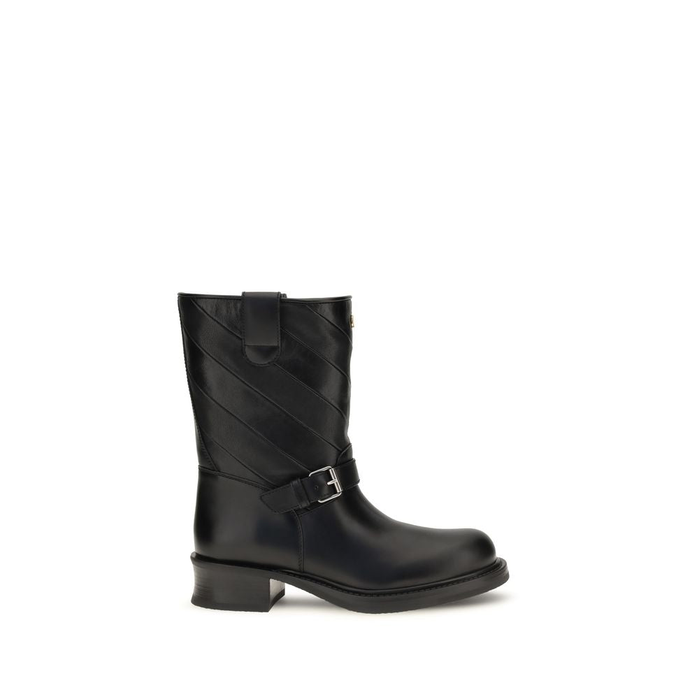Schwarze Ankle Boots aus Kalbsleder Bos Taurus