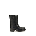 Schwarze Ankle Boots aus Kalbsleder Bos Taurus