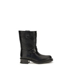 Schwarze Ankle Boots aus Kalbsleder Bos Taurus