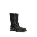 Schwarze Ankle Boots aus Kalbsleder Bos Taurus