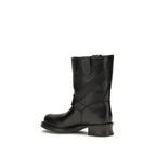 Schwarze Ankle Boots aus Kalbsleder Bos Taurus