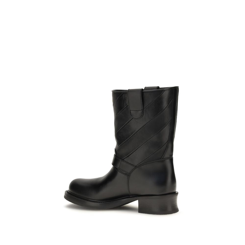 Schwarze Ankle Boots aus Kalbsleder Bos Taurus