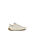 Beige Stoff-Sneaker