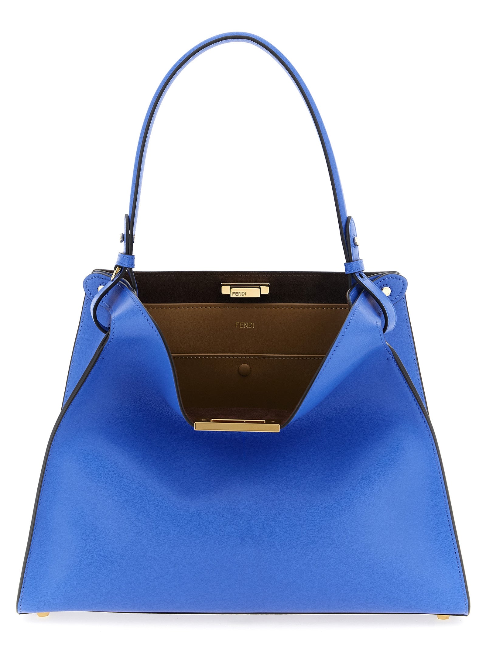 Handtasche aus blauem Kalbsleder Fendi