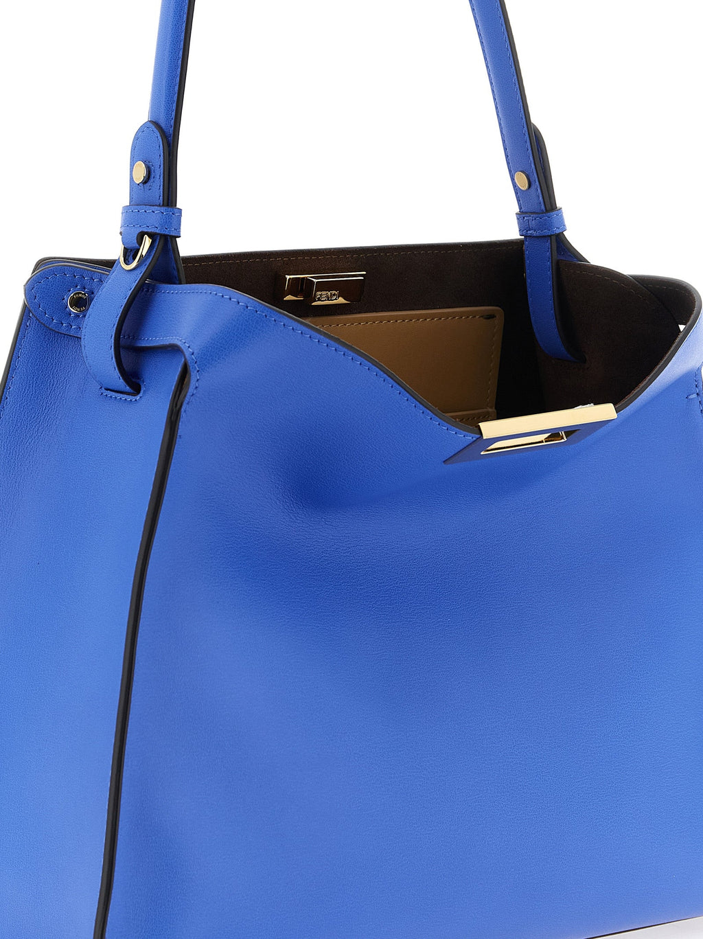 Handtasche aus blauem Kalbsleder Fendi