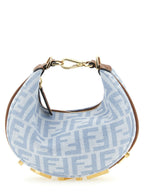 Blaue Baumwoll-Handtasche Fendi