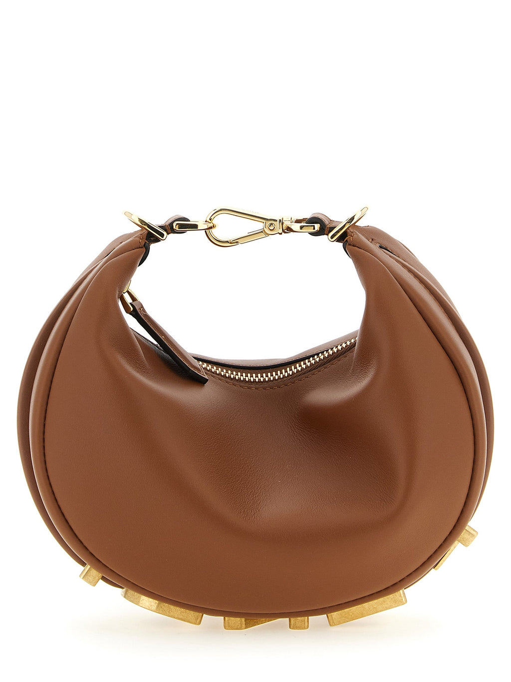 Braune Kalbsleder-Handtasche Fendi