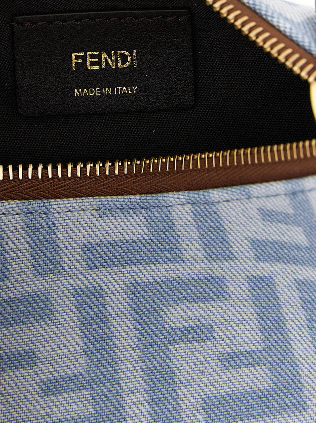 Blaue Baumwoll-Handtasche Fendi