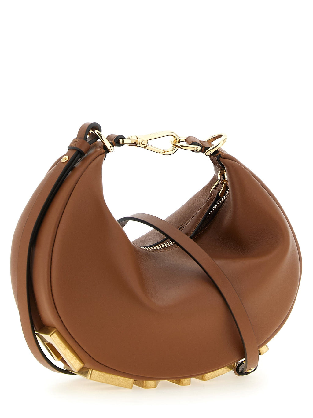 Braune Kalbsleder-Handtasche Fendi