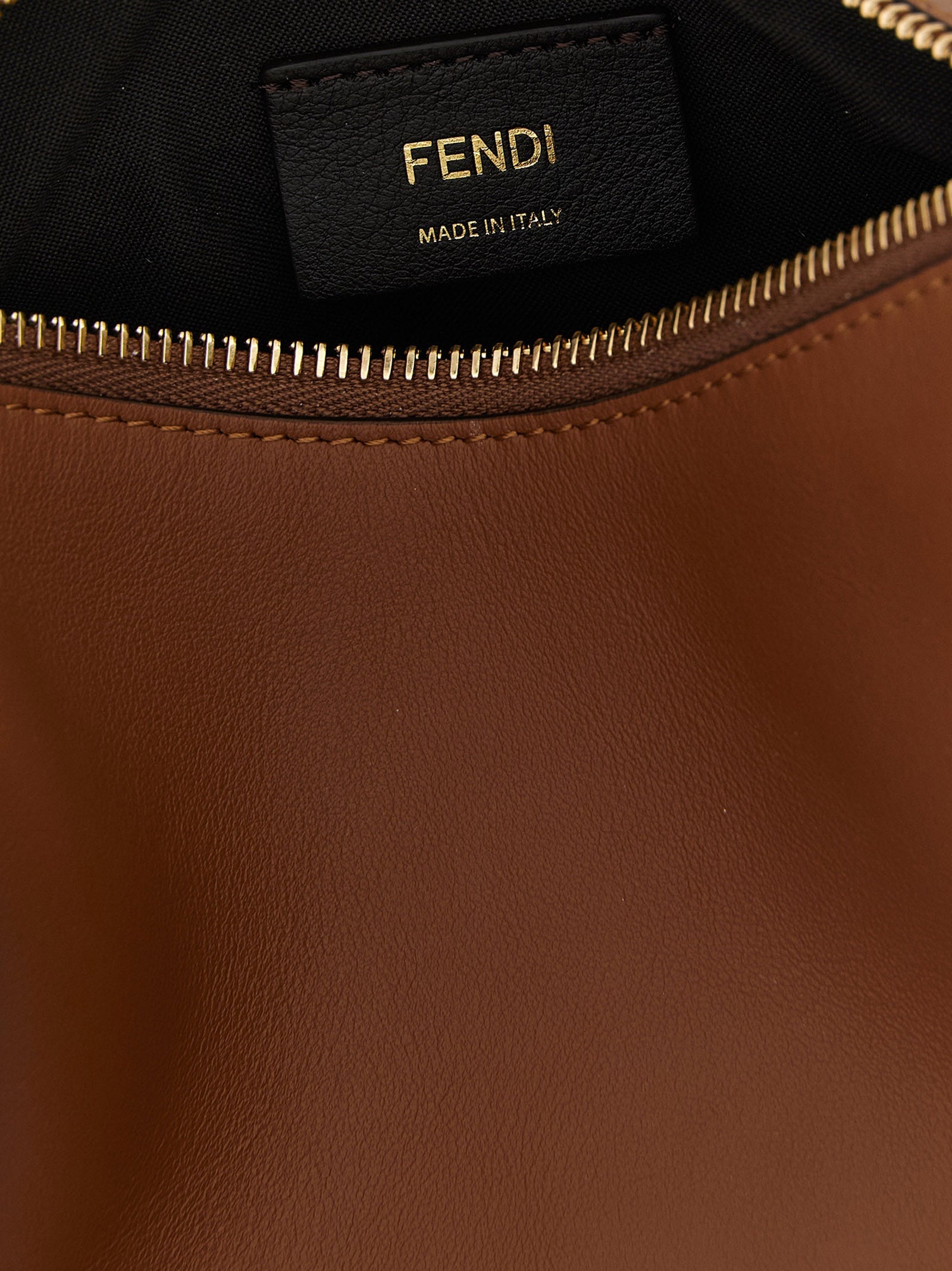 Braune Kalbsleder-Handtasche Fendi