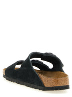 Schwarze Kalbsleder-Slipper