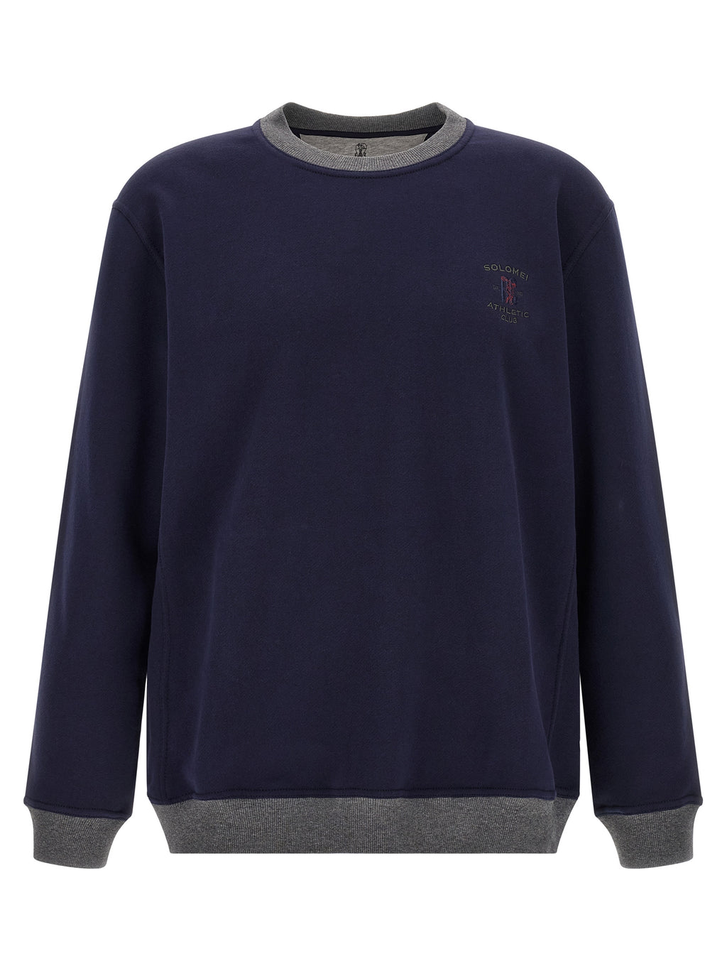 Blauer Baumwoll-Sweatshirt