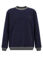 Blauer Baumwoll-Sweatshirt