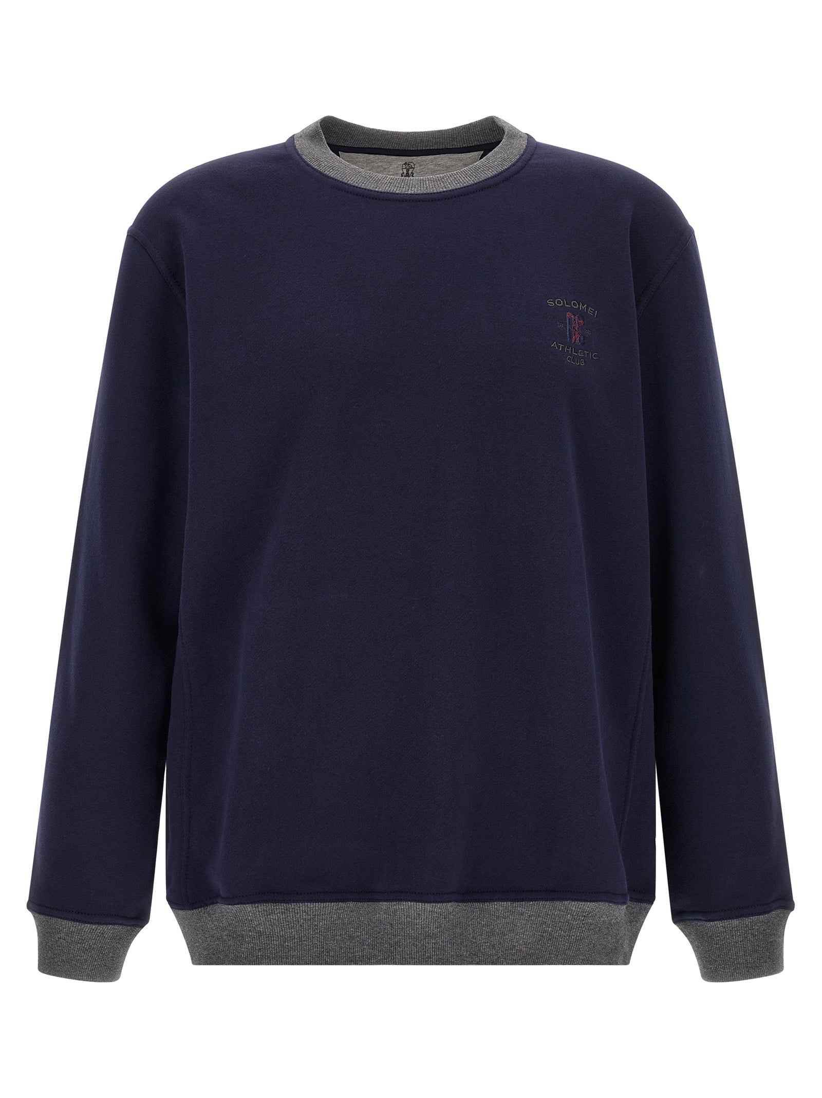 Blauer Baumwoll-Sweatshirt