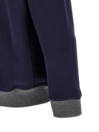 Blauer Baumwoll-Sweatshirt