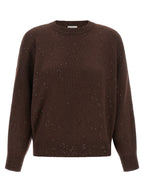 Brauner Kaschmir-Strickjacke