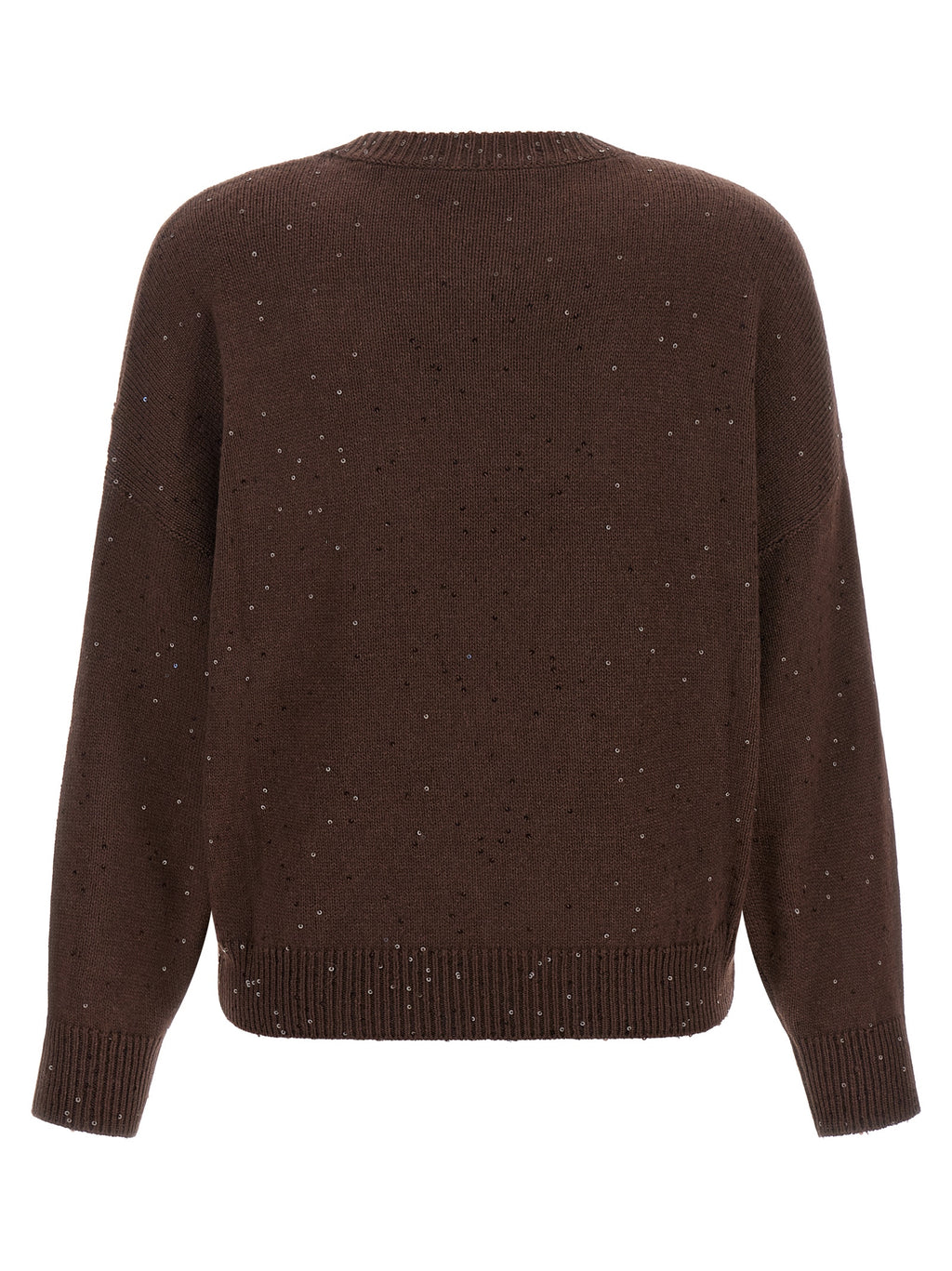 Brauner Kaschmir-Strickjacke