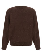 Brauner Kaschmir-Strickjacke