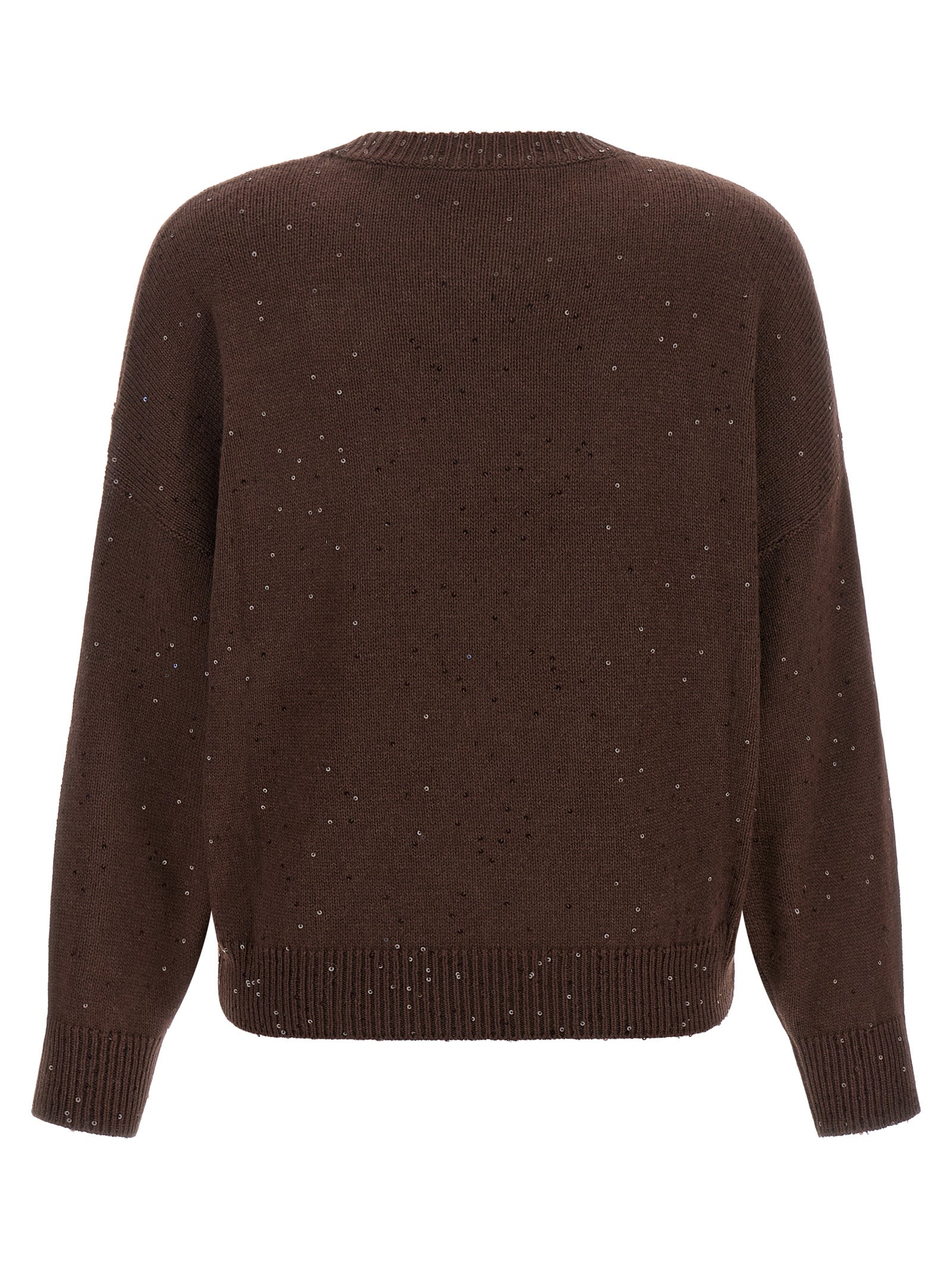Brauner Kaschmir-Strickjacke