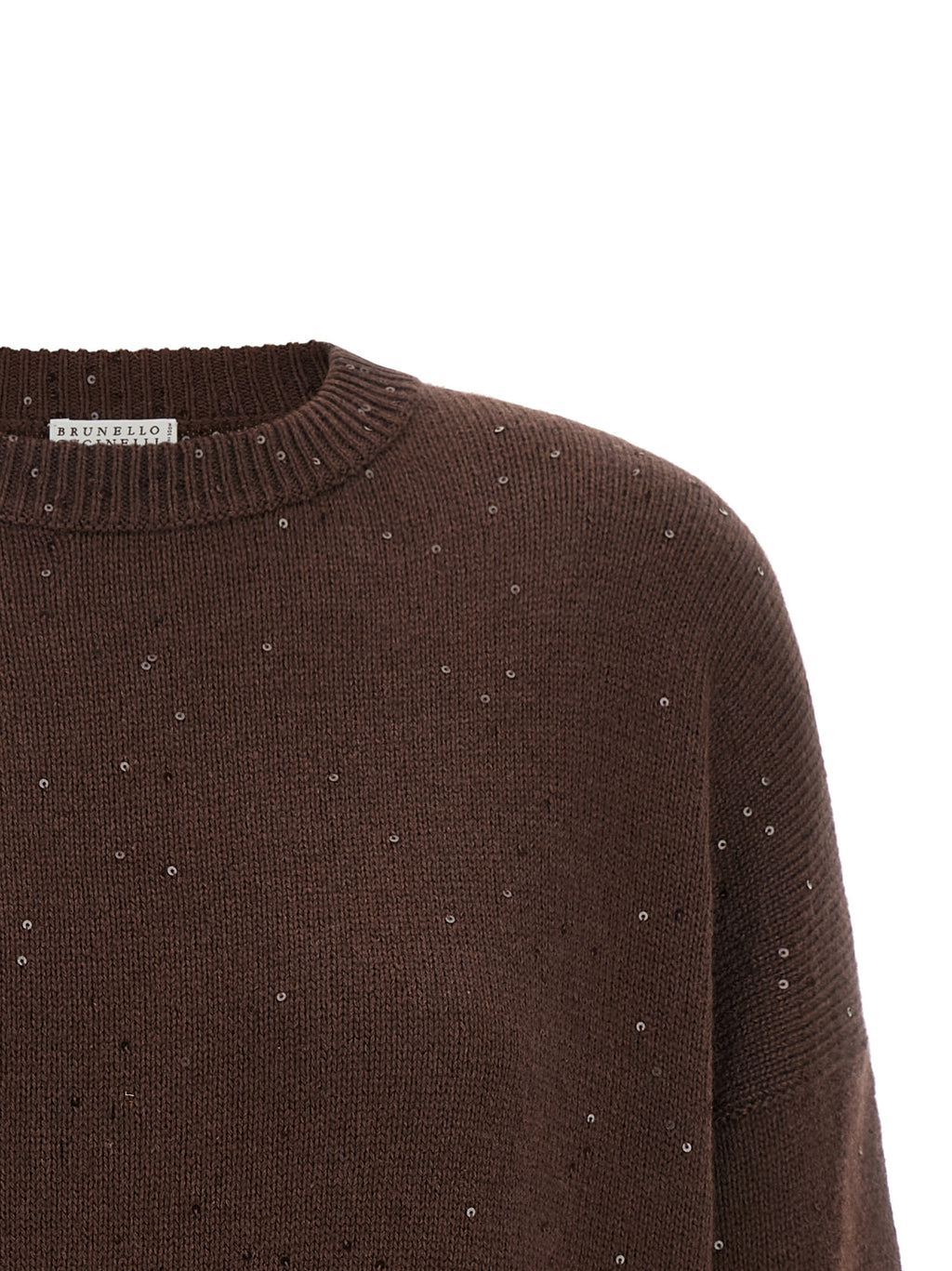 Brauner Kaschmir-Strickjacke